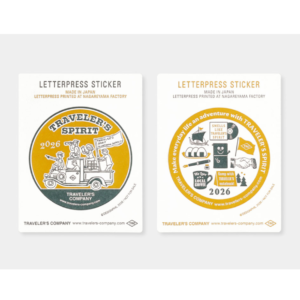 TRAVELER's Notebook Letterpress Sticker 2026