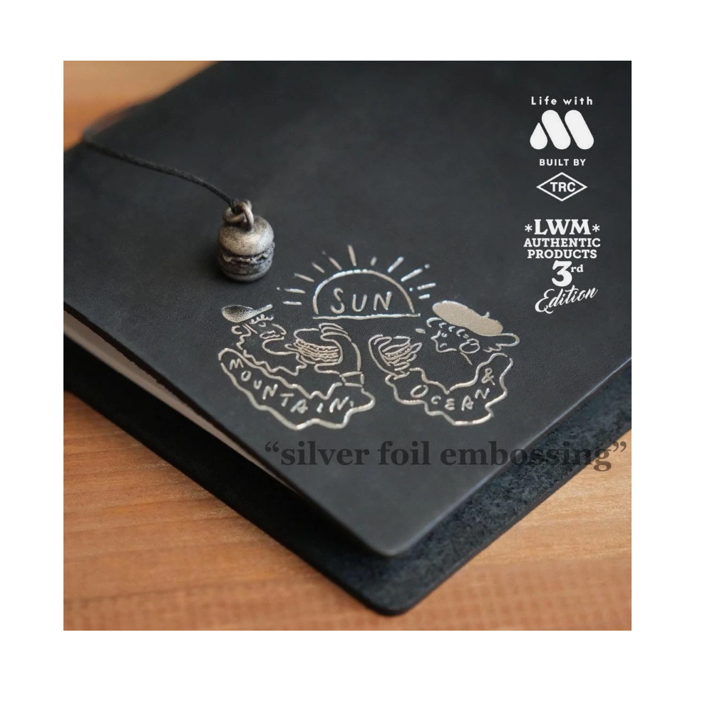 TRAVELER's Notebook Set Mos Burger 3rd BLACK (Standard) - Image 3