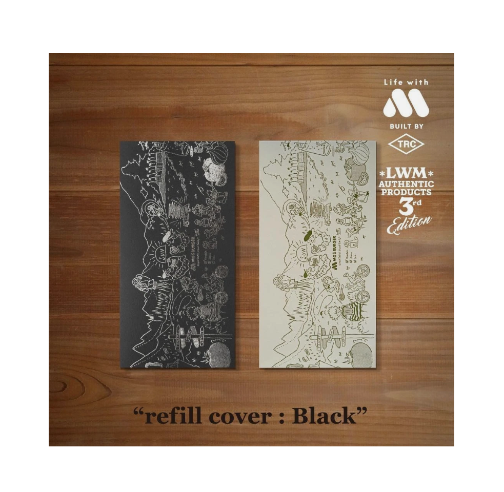 TRAVELER's Notebook Set Mos Burger 3rd BLACK (Standard) - Image 4