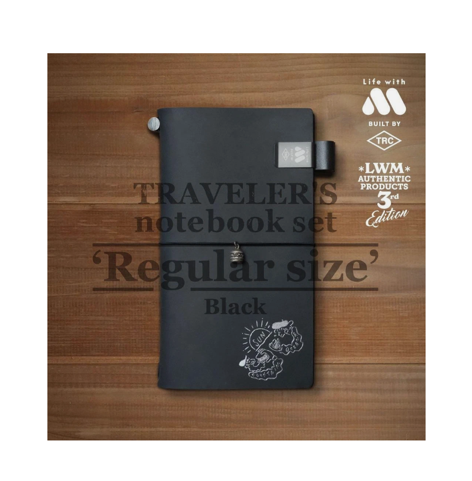 TRAVELER's Notebook Set Mos Burger 3rd BLACK (Standard) - Image 2