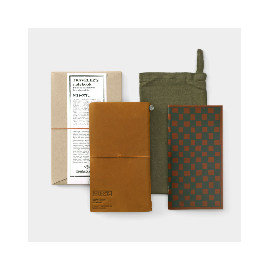 TRAVELER's Notebook Set ACE Hotel Kyoto Camel (Standard)